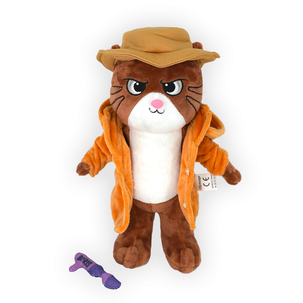 Plüss Borisz ügynök - 25 cm